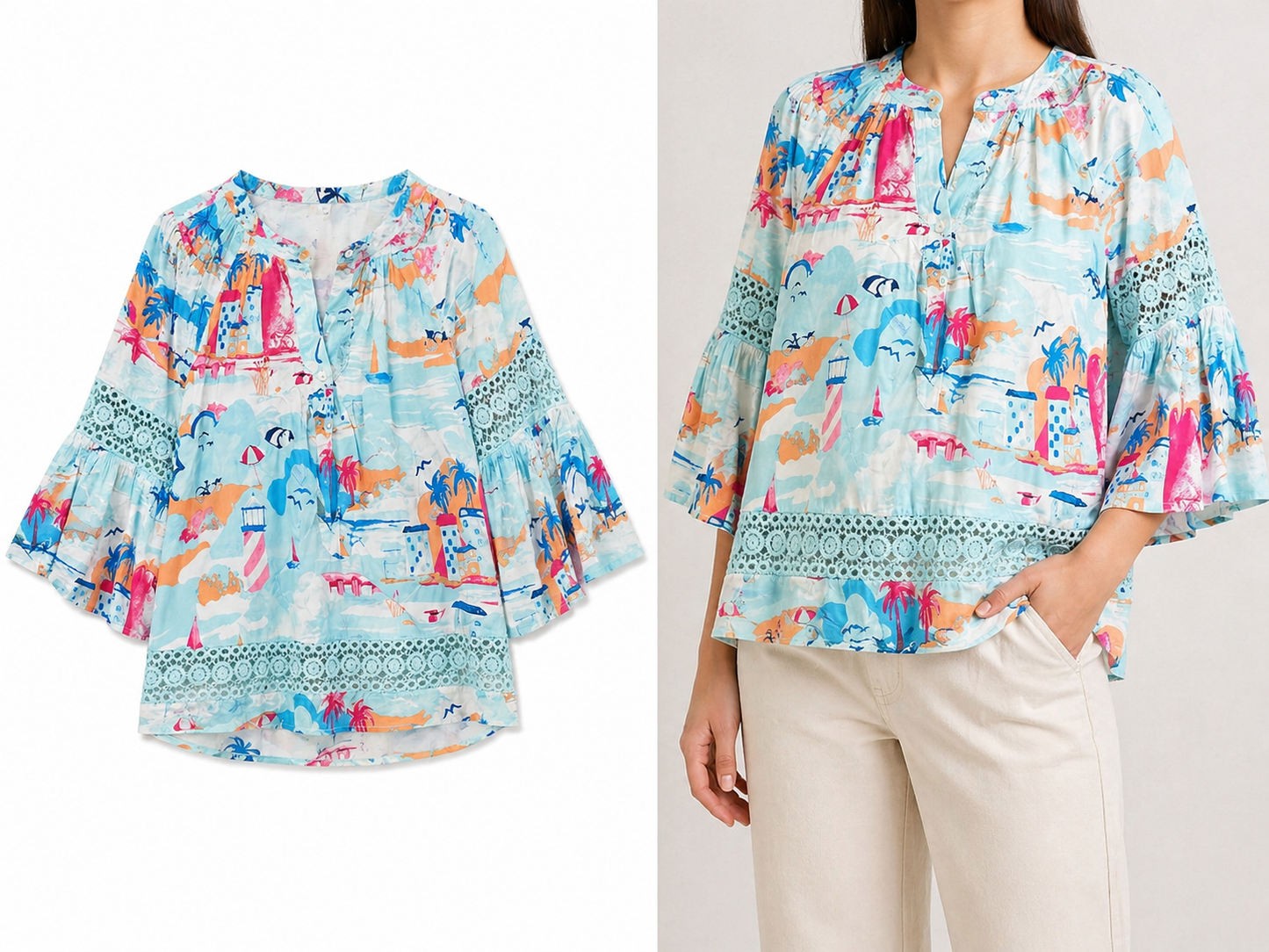 Blusa De Mujer Marca Crown & Ivy Talla L