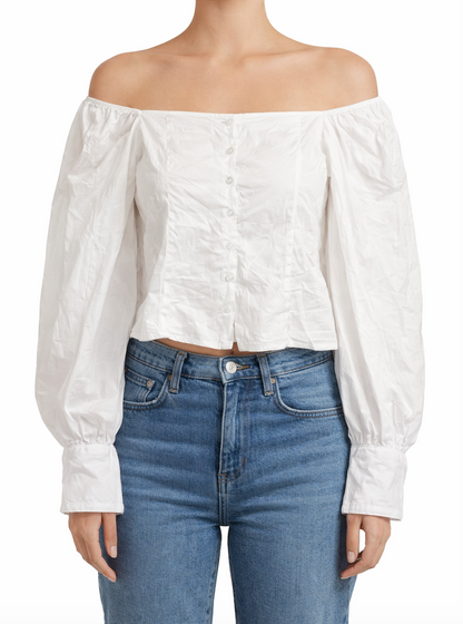 Blusa blanca Talla 6 Marca ASOS