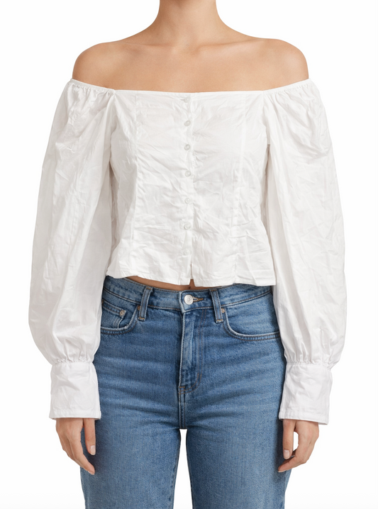 Blusa blanca Talla 6 Marca ASOS