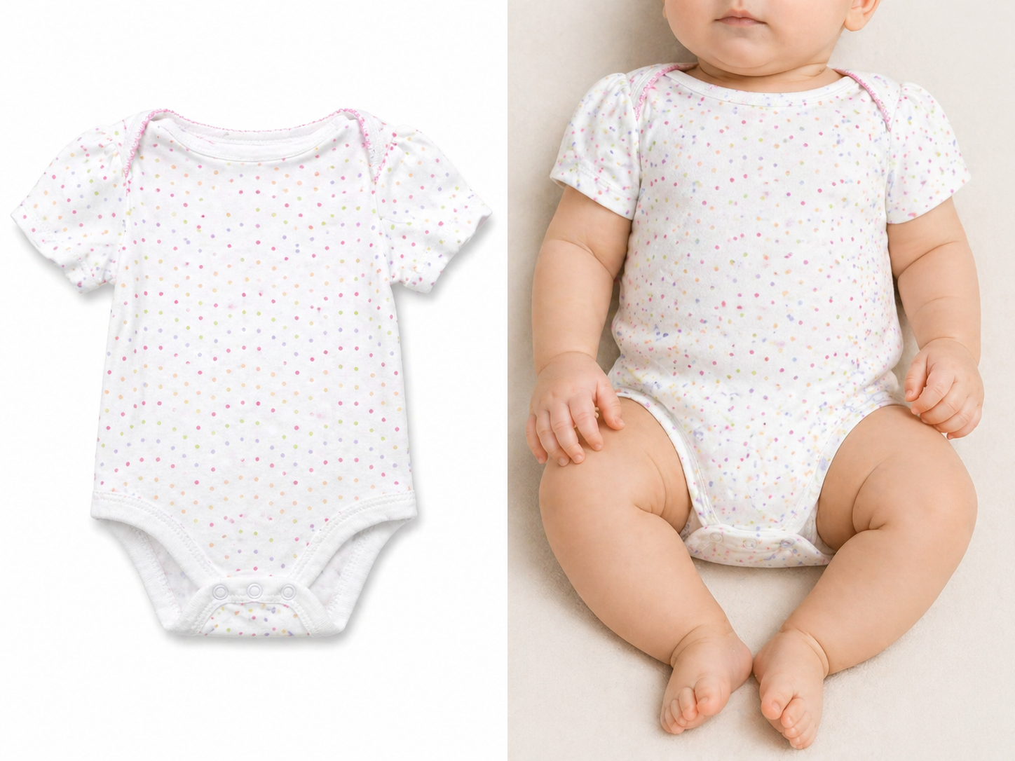 Body de Niña Talla 0 a 3 meses