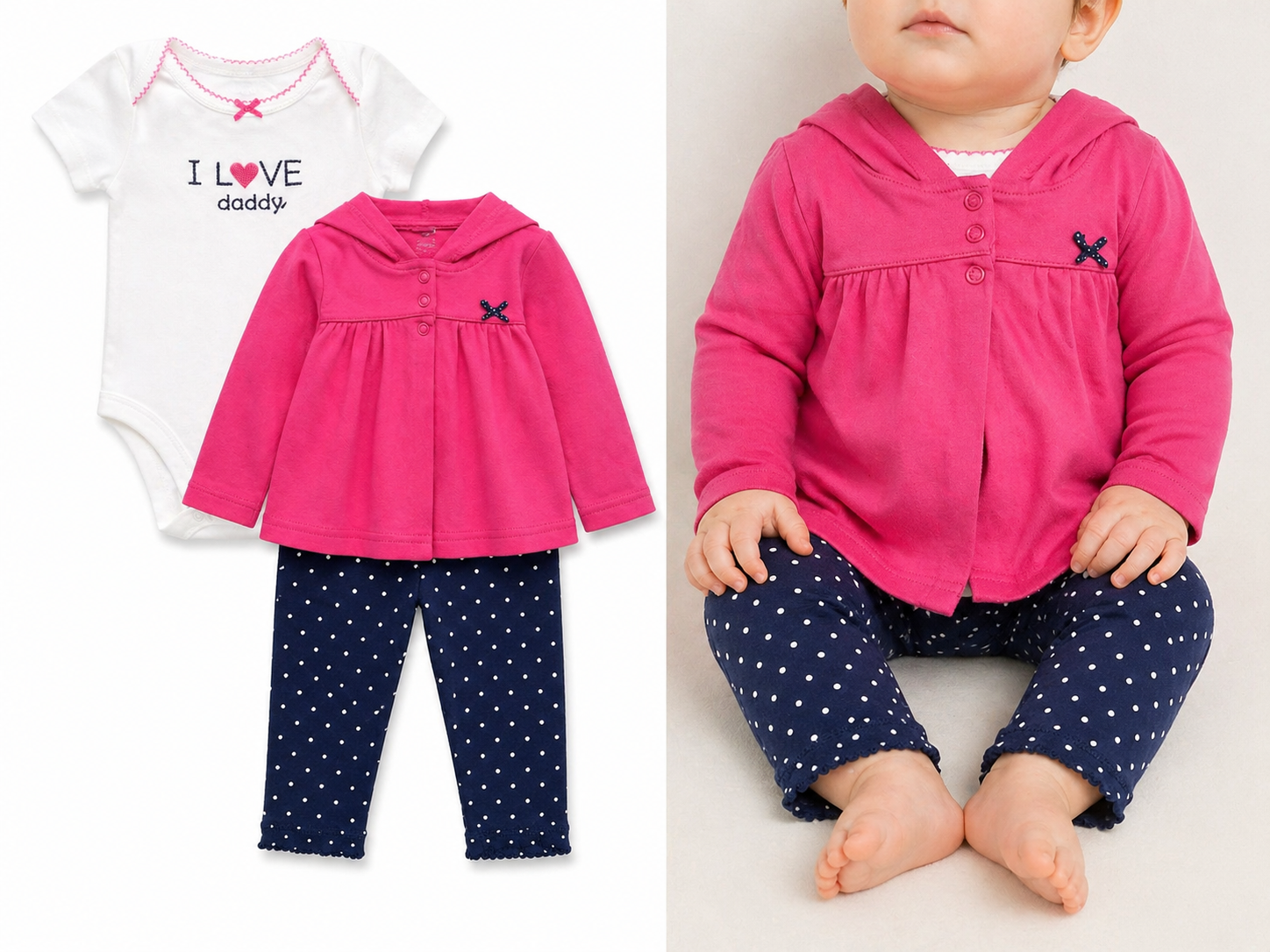 Conjunto De Niña Marca Carters Talla 6 M