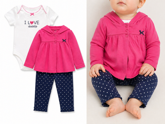 Conjunto De Niña Marca Carters Talla 6 M