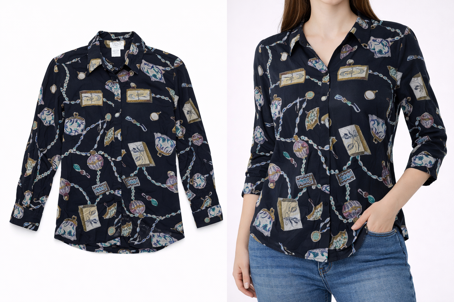 Blusa De Mujer Marca Tess Talla S