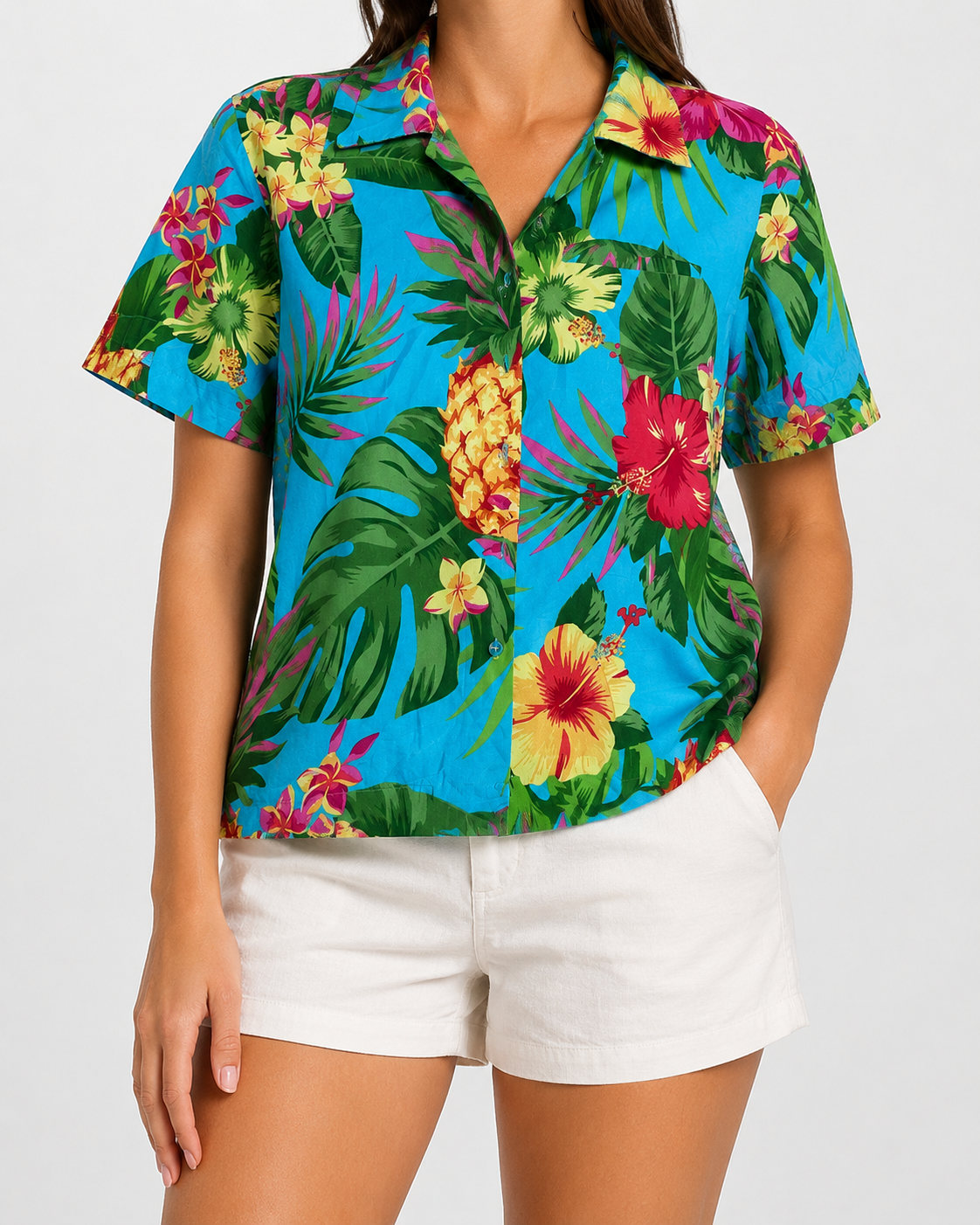 Camisa De Mujer Marca King Kameha Talla M