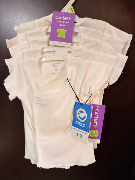 Juego de bodies para bebe Carters