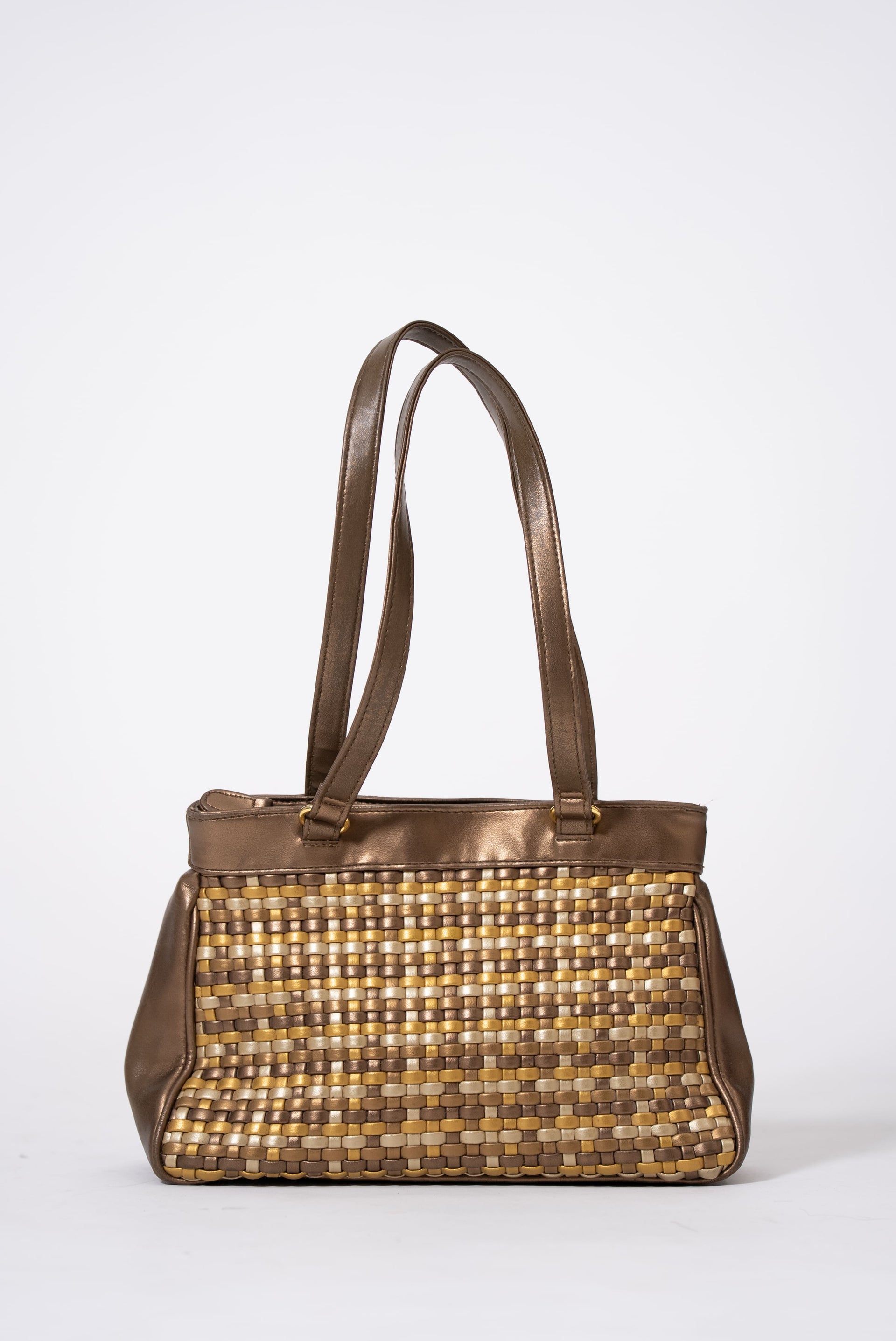 Cartera De Mujer Dorada