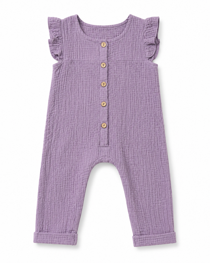Enterizo morado de bebé Talla 3 a 6 M
